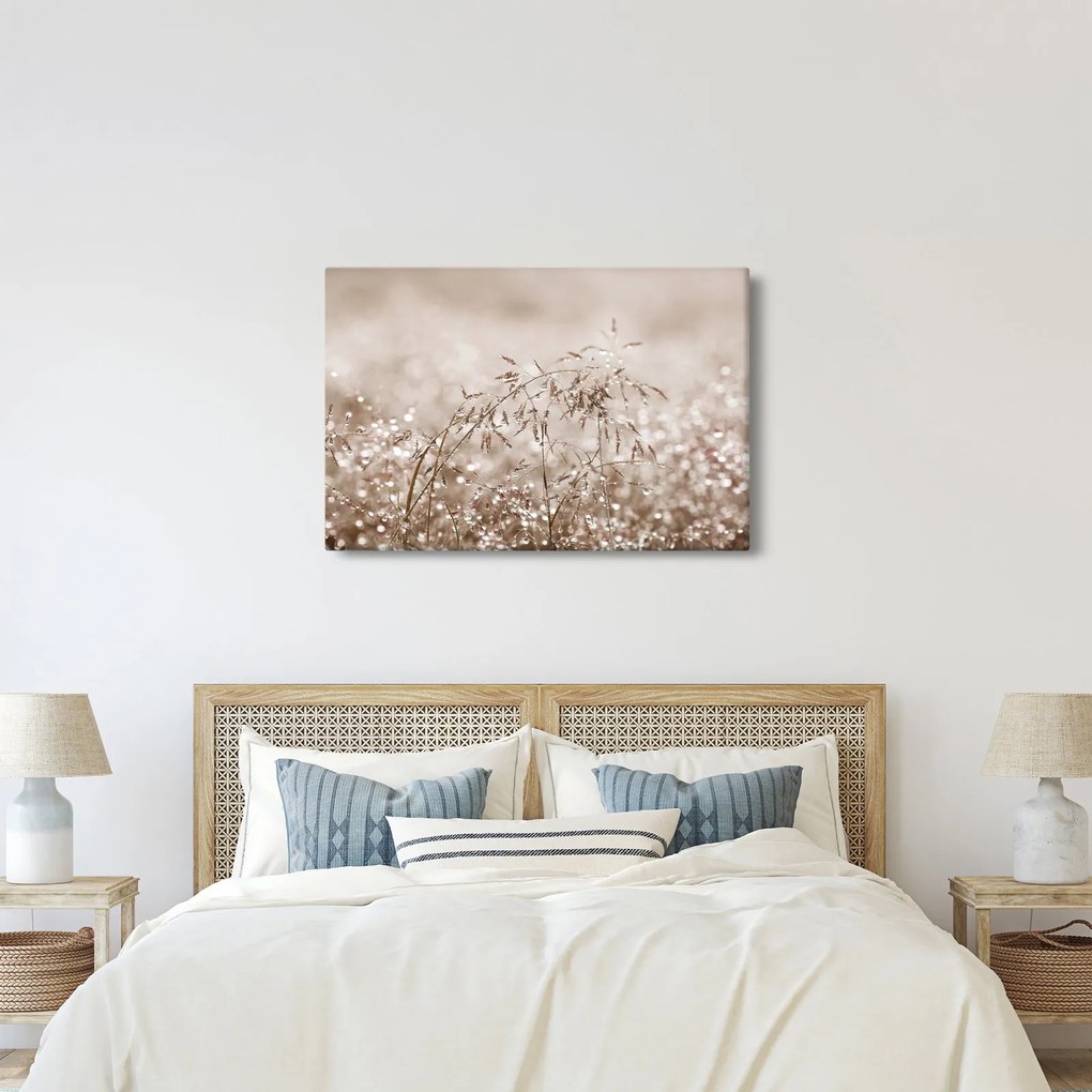 Obraz - Lúka v hnedých tónoch (90x60 cm)