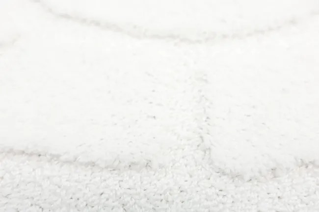 Kúpeľňový koberček Ocean biely kruh