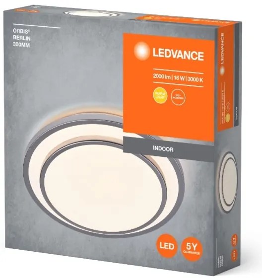 Ledvance - LED Stropné svietidlo ORBIS BERLIN LED/16W/230V strieborná