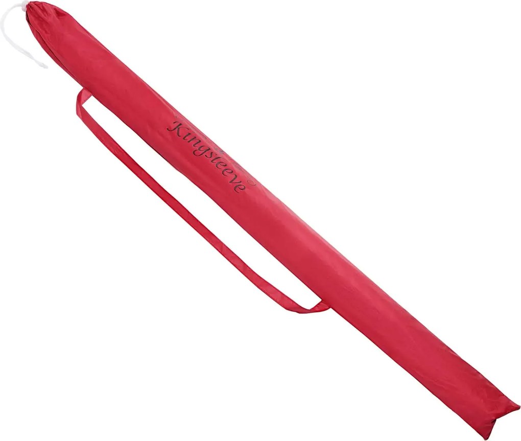 Plážový slunečník Cyprusa 180 cm červený