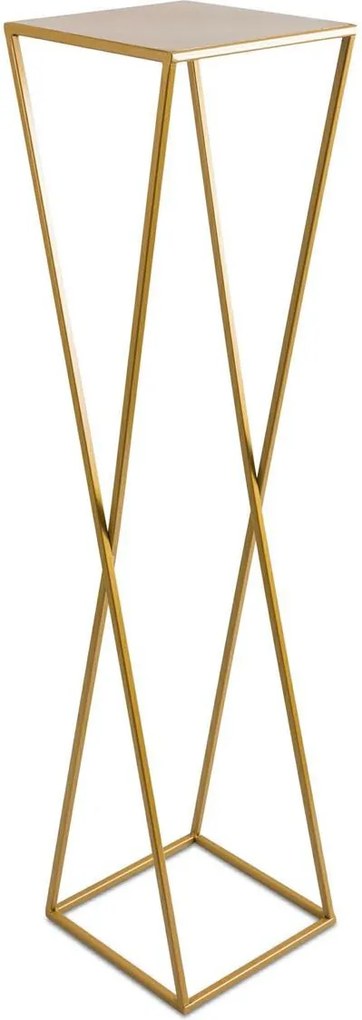 STOJAN NA KVETINÁČ LOFT5 100X24X24 CM ZLATÁ