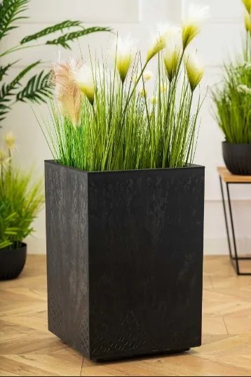 Kvetináč Betonic 60x40 cm čierny betón