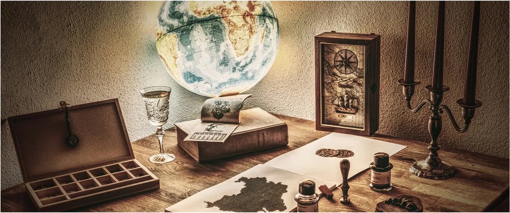 Obraz - cestovateľský stôl (120x50 cm)
