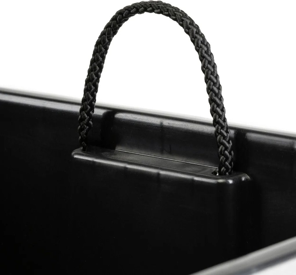 PLASTOVÝ KVETINÁČ PORTO 75X39,5X39,5 CM IMITÁCIA BETÓNU SIVÁ