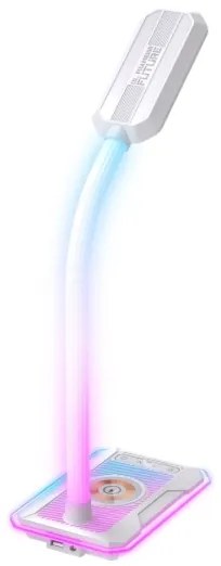 Immax 08988L - LED RGBW Stmievateľná stolná lampa s Qi nabíjaním 30W/230V biela