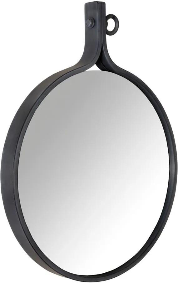 Zrkadlo v čiernom ráme Dutchbone Attractif, šírka 60 cm