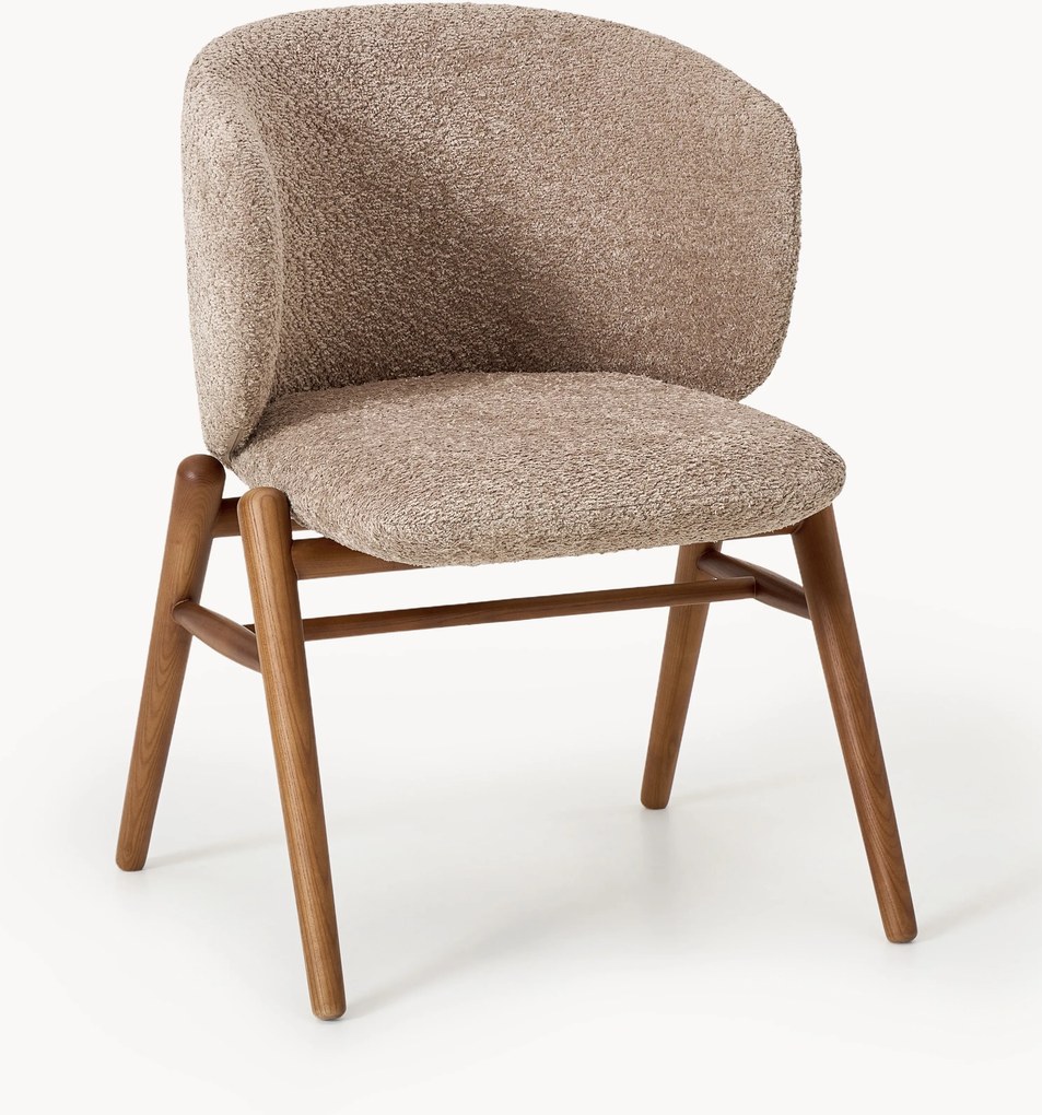 Čalúnená jedálenská stolička z plyšového buklé Kris