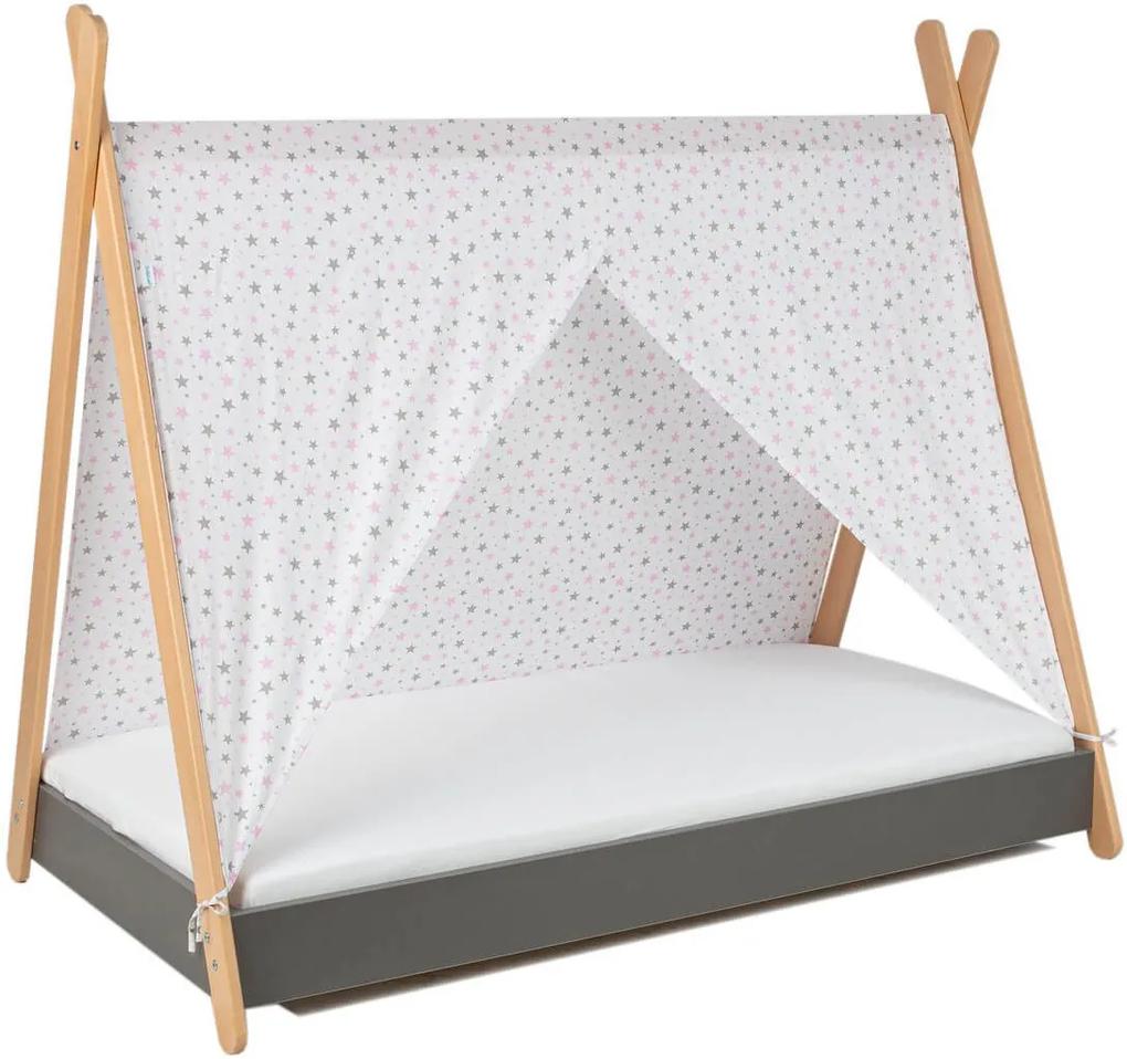 GA Detská posteľ Tipi so strieškou 180x80