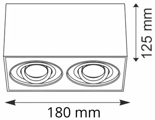 Bodové svietidlo HADAR Q2 2xGU10/10W/230V biela