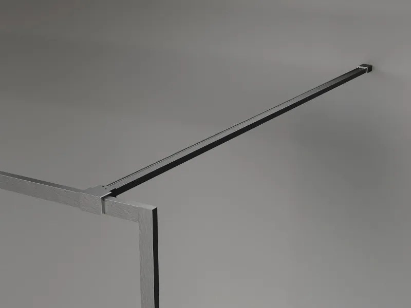 Mexen Kioto-XF, sprchová zástena s rámom 160 x 202 cm, 10mm číre sklo, grafitový profil, 800-160-104-66-00-X