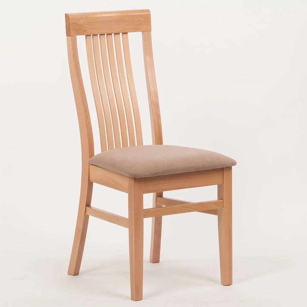 Stima Buková jedálenská stolička Takuna Vyberte odtieň ->: Tmavo hnedá, Vyberte látku ->: VELVET terracota 44