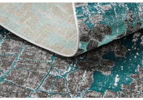 Moderný koberec DE LUXE 2079 vintage - Štrukturálny zelená / antracit Veľkosť: 200x290 cm