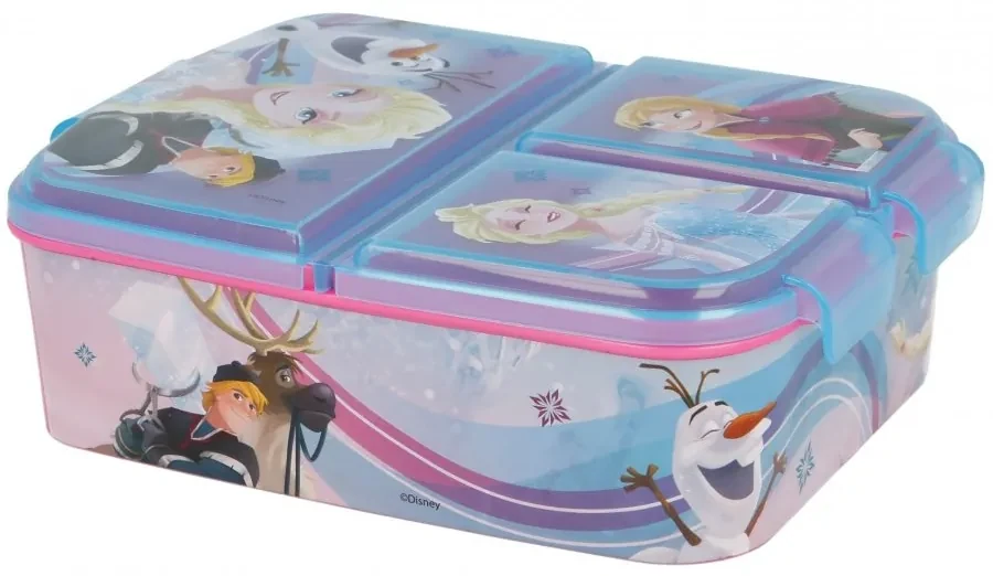 Multibox na desiatu Ľadové kráľovstvo - Frozen s 3 priehradkami