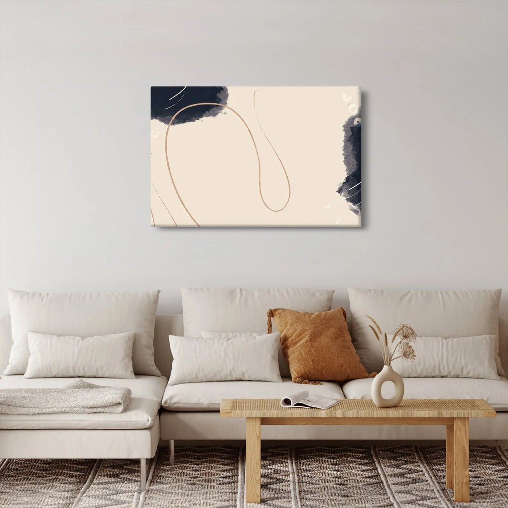 Obraz - Béžová abstrakcia (90x60 cm)