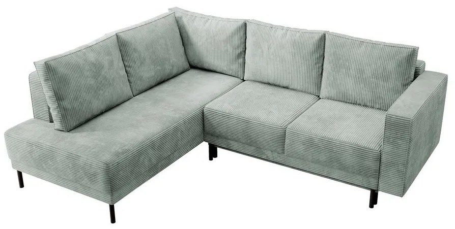 Rohová sedacia súprava Rodriguez (L) (svetlosivá + čierna). Akcia -18%. Vlastná spoľahlivá doprava až k Vám domov. 1099569