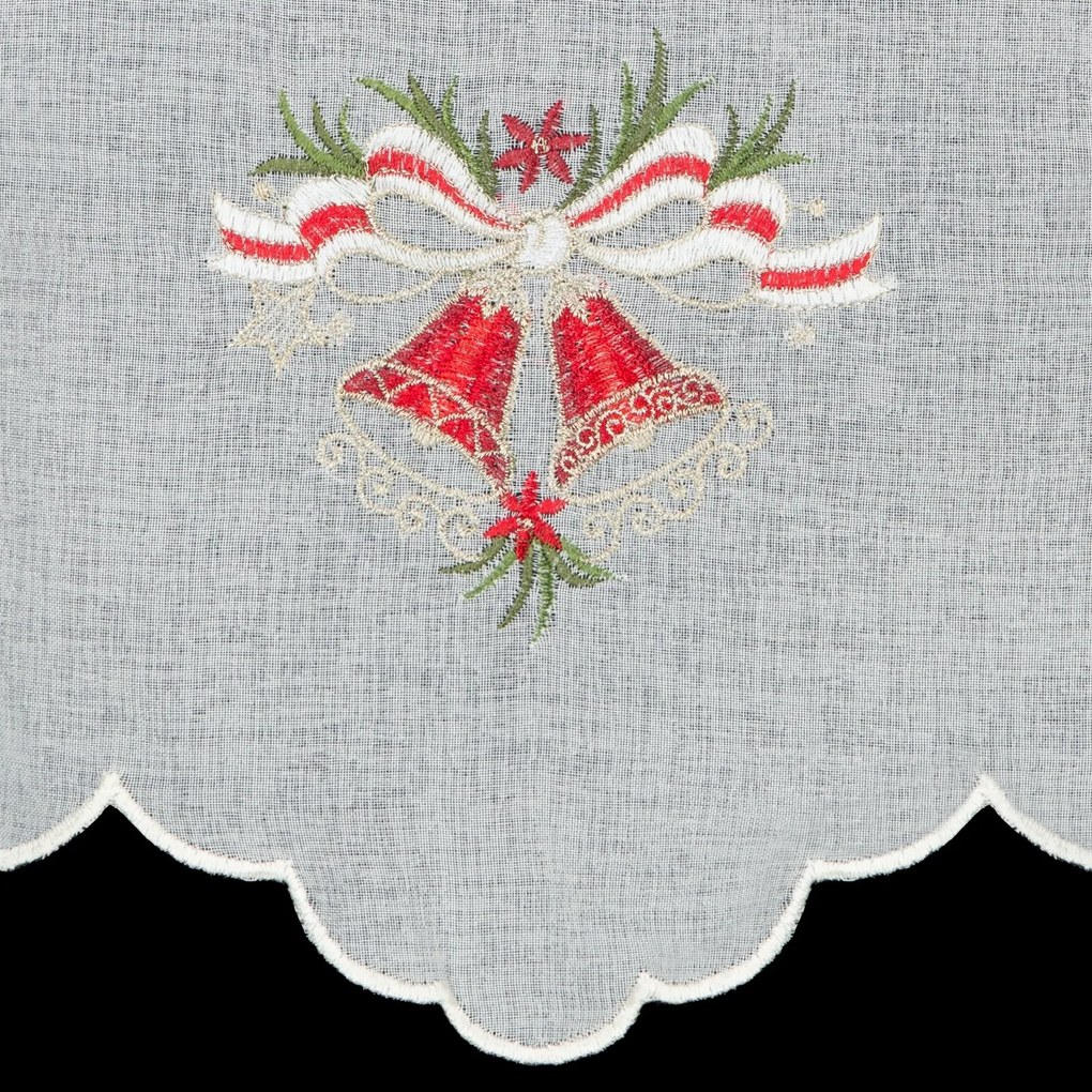 KRÁTKA ZÁCLONA NA PÚTKACH XMAS16 145X70 CM VZOROVANÁ