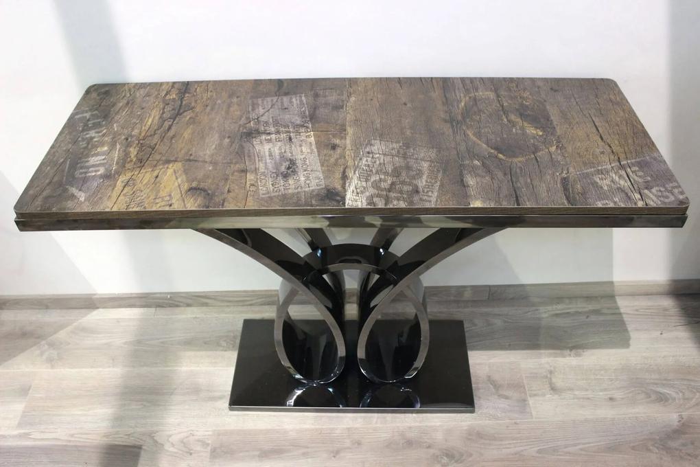 Čierny konzolový stôl 120cm 45cm