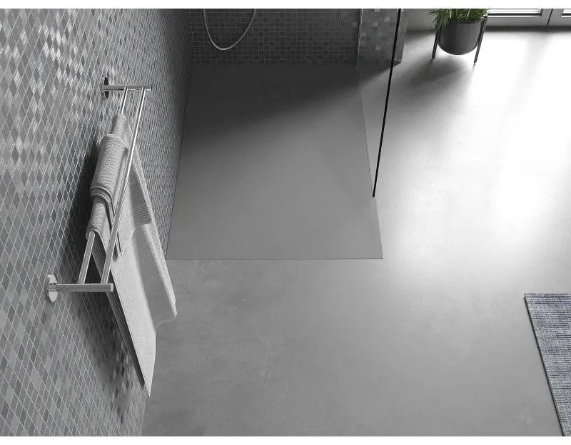 Mexen Bert, SMC obdĺžniková sprchová vanička 120 x 80 cm, šedá, 4K618012