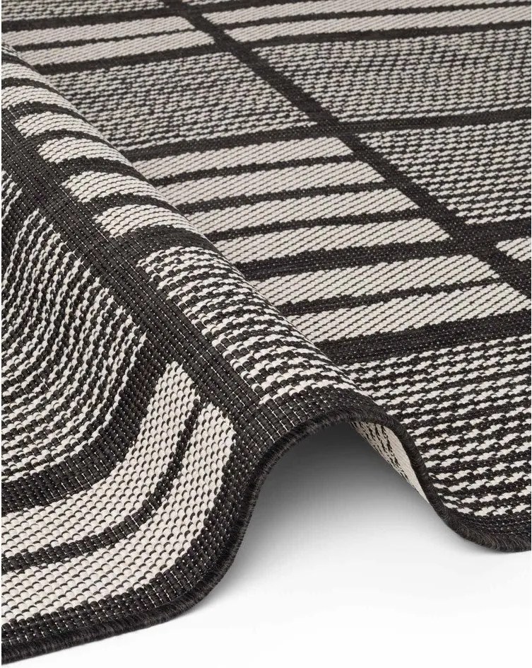 Čierny/krémovobiely vnútorný a vonkajší koberec 160x230 cm Haringey Allington – Ted Baker