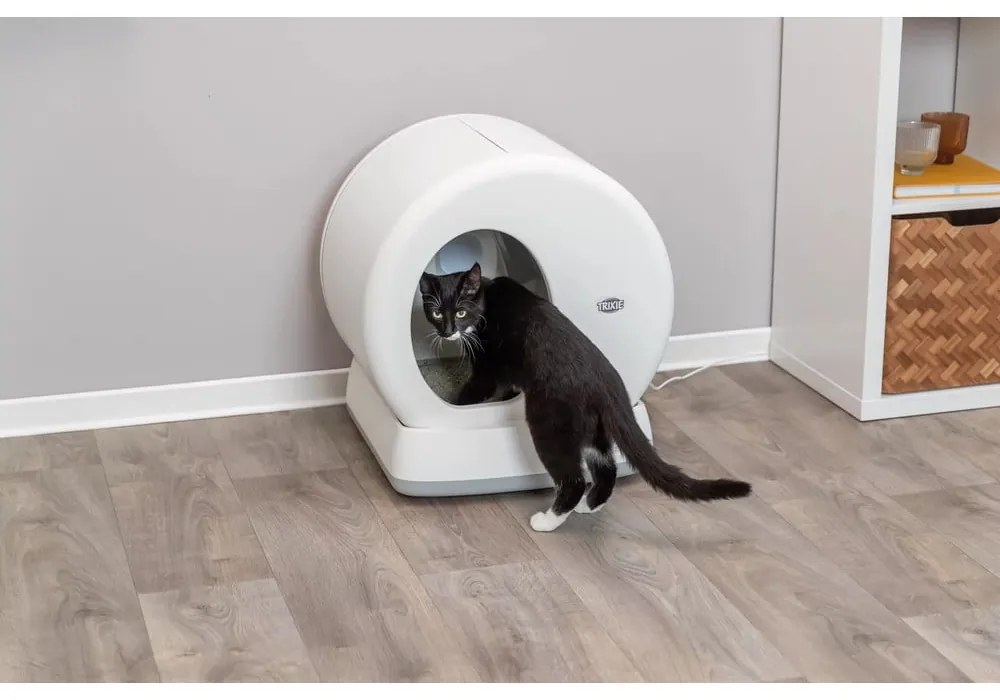 Biely samočistiaci mačací záchod 55,5x53 cm Trixie – Plaček Pet Products