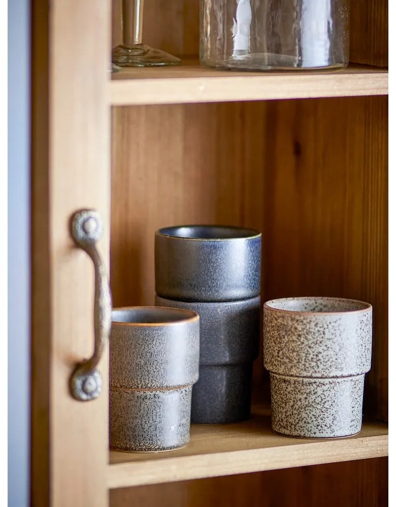 Hnedé šálky v súprave 4 ks na espresso z kameniny 150 ml Ewan – Bloomingville