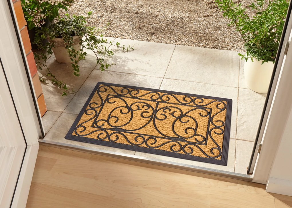 Hanse Home, Rohožka Mix Mats Cocos 105558 - na von aj na doma, 45x75, hnedá, chodba / predsieň