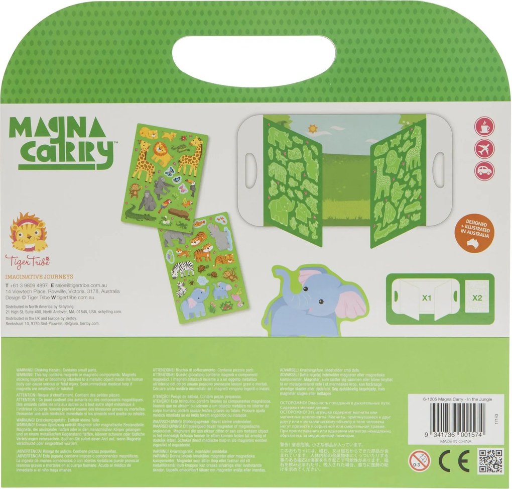 Magnetická hra Tiger Tribe Magna Carry - Džungľa