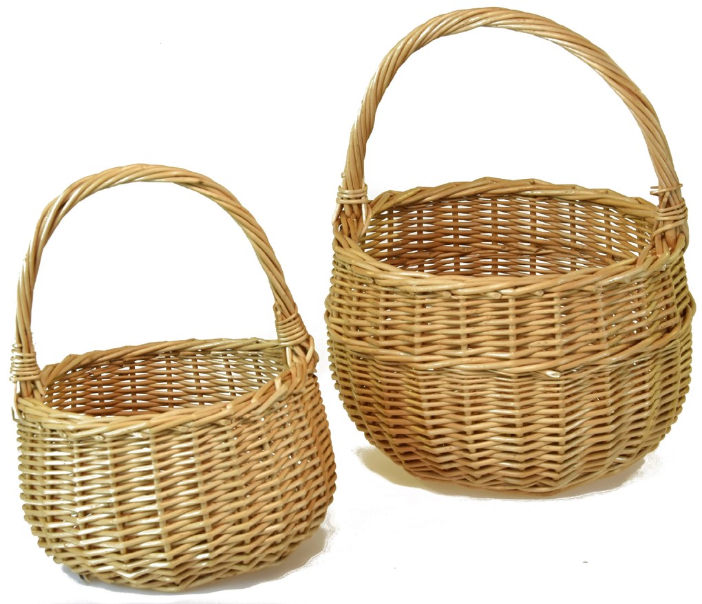 Prútený košík bolero Rozmery (cm): průměr 16, v. 24