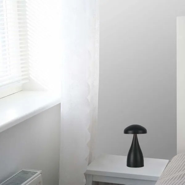 LED Stmievateľná dobíjacia stolná lampa LED/1W/5V 3000-6000K 1800 mAh čierna