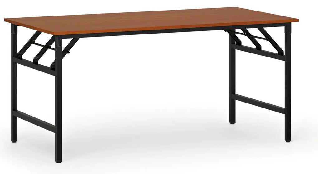 Konferenčný stôl FAST READY, 160x80 cm, čierna podnož, čerešňa