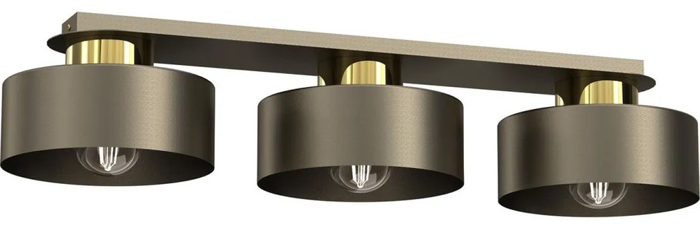 Stropné svietidlo MARTI 3xE27/15W/230V mosadz/zlatá