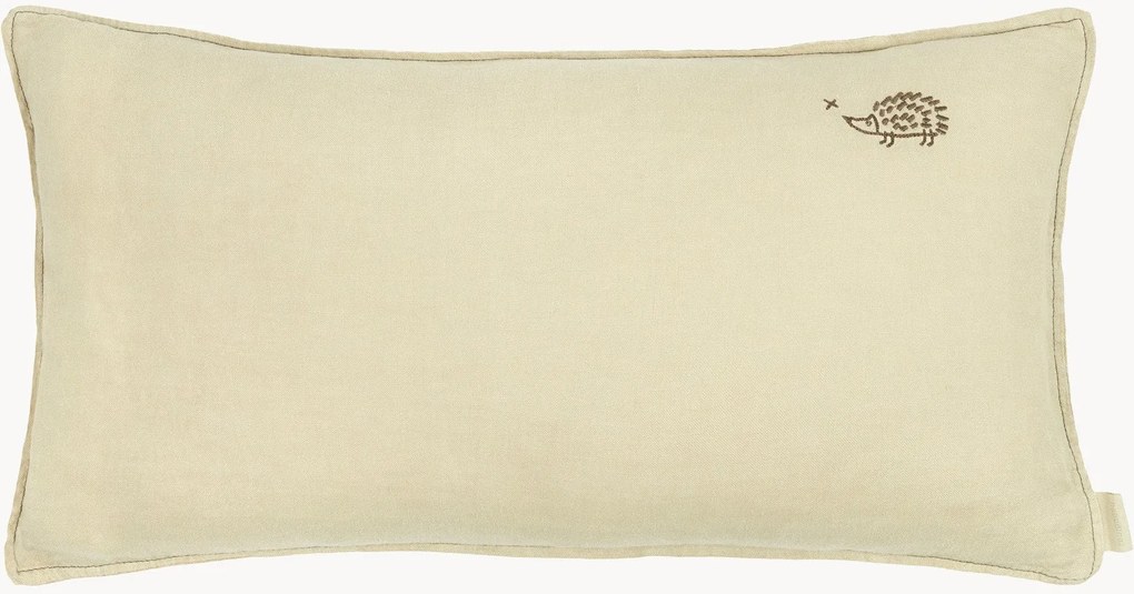 Detský vyšívaný ľanový vankúš L1N0
