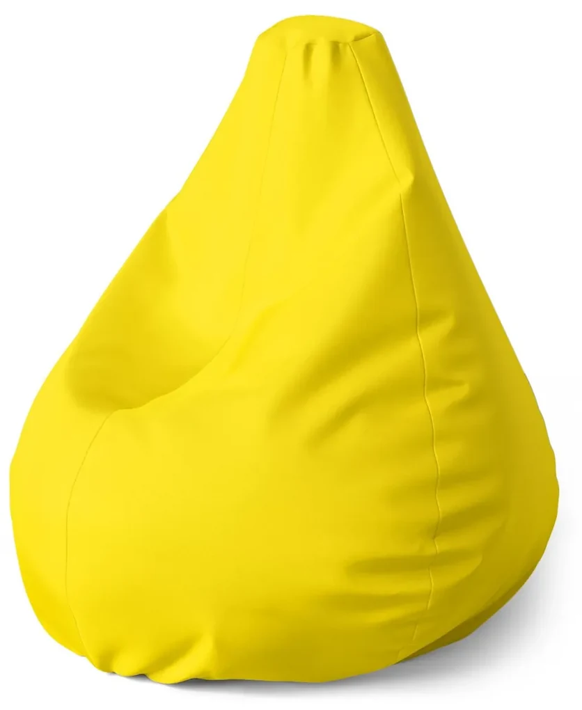 Sablio Sedací vak Pear Žltá 2 - 70 x 95 x 15 cm