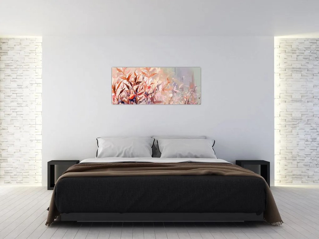Obraz - Maľba pastelová jeseň (120x50 cm)