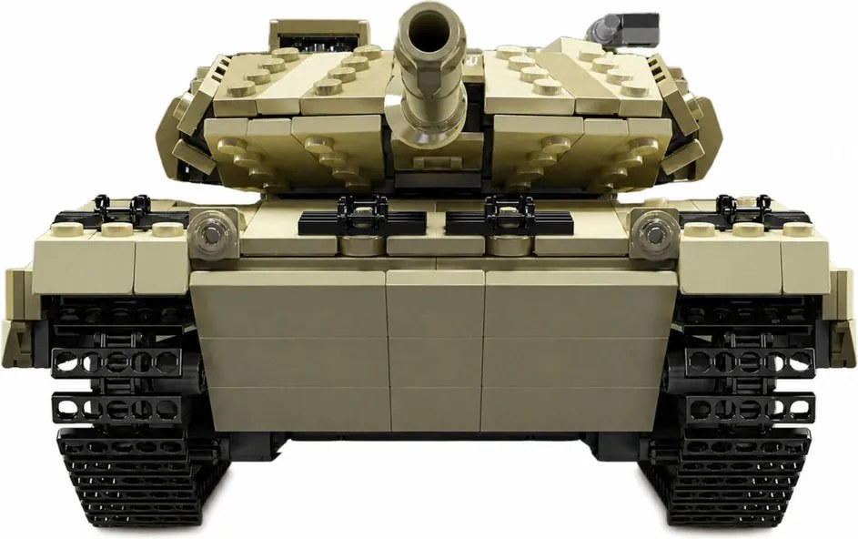 LEAN Toys Stavebnicové kocky – vojenský tank Leopard s diaľkovým ovládaním RC, 1100 dielov