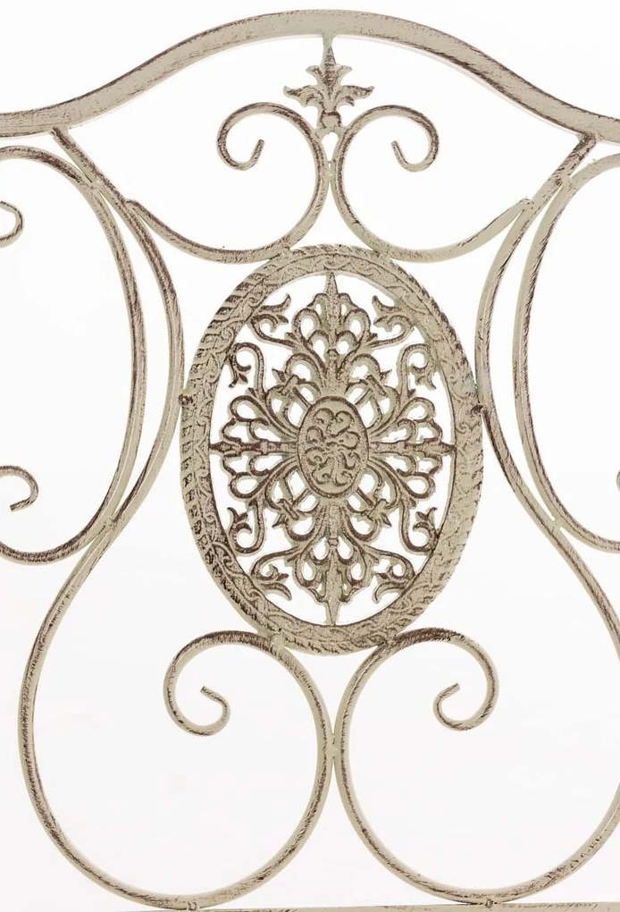 Kovová skladacia stolička Sibell - Krémová antik