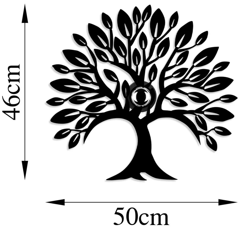 Nástenná lampa Tree čierna