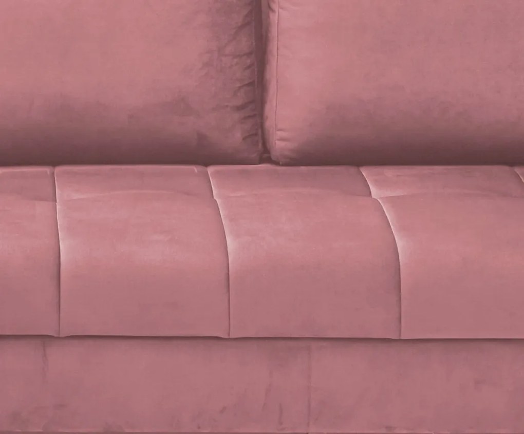 Rohová sedacia súprava Paris, staroružová látka, ľavý roh