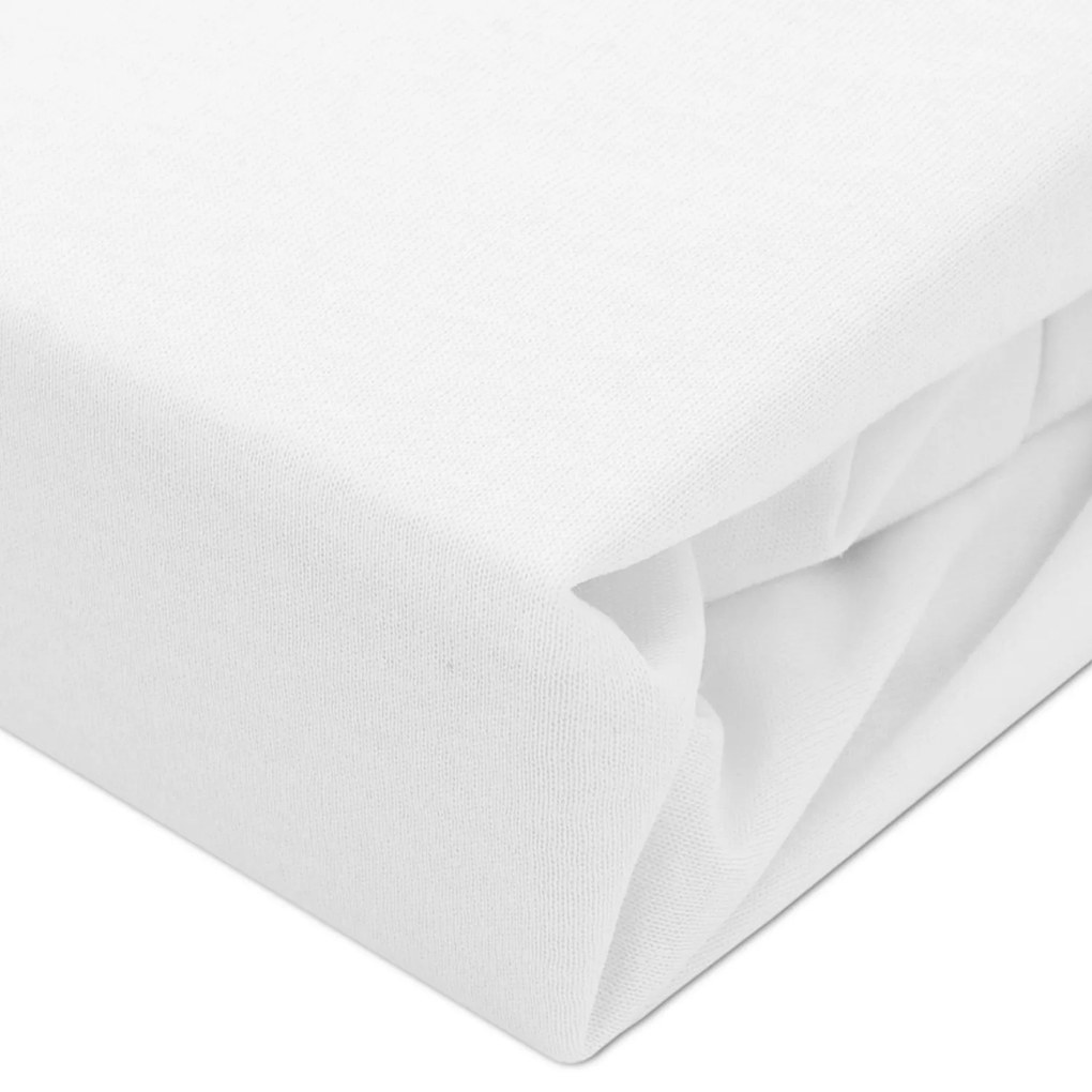 NEPRIEPUSTNÉ JERSEY PRESTIERADLO SG 001 160X200 CM BIELA