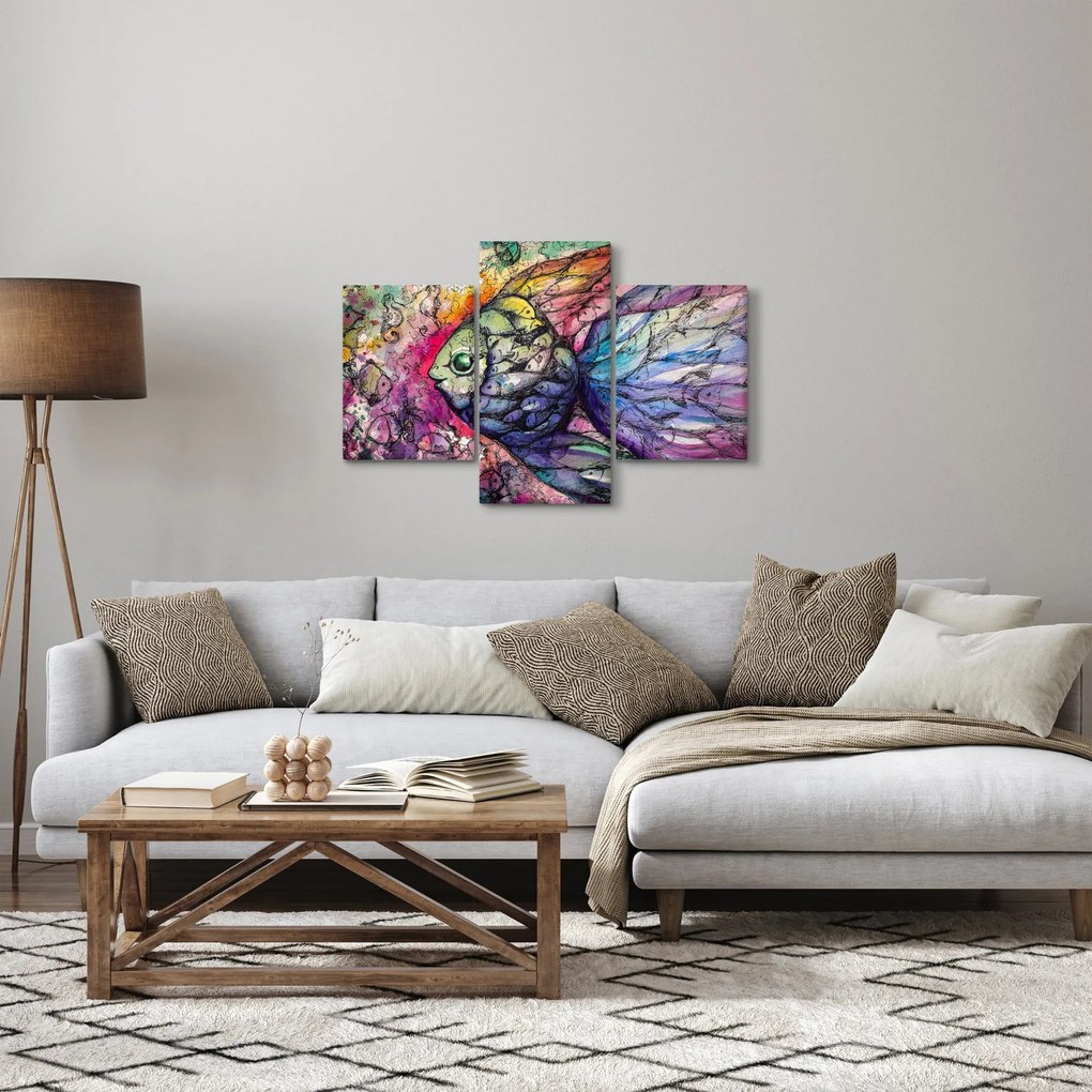 Obraz - Farebná rybička (90x60 cm)
