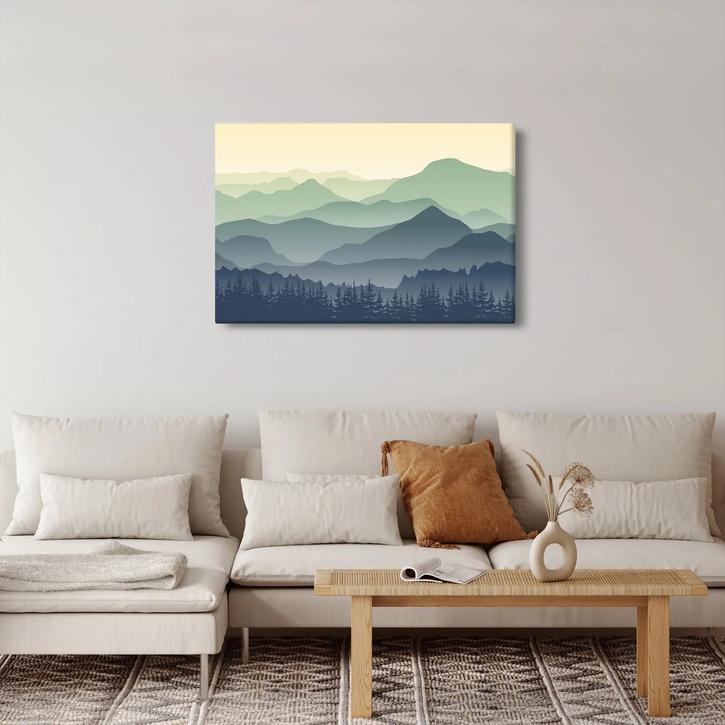 Obraz - Forest Mountain (90x60 cm)