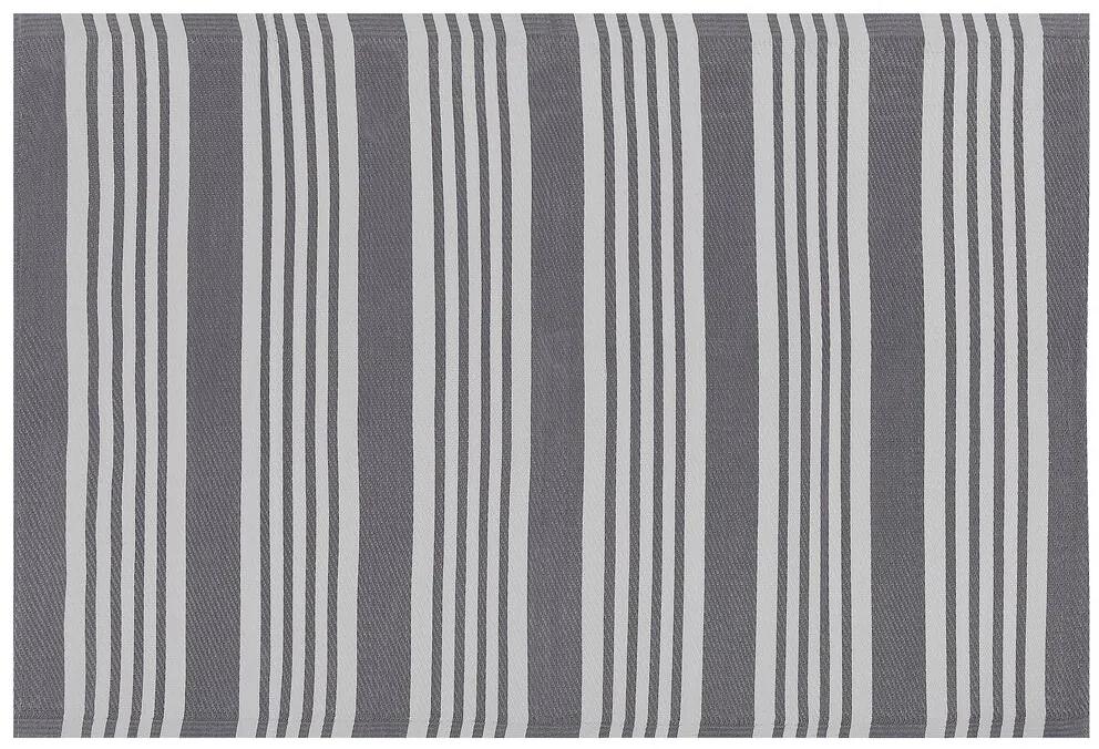Vonkajší koberec 120 x 180 cm sivý DELHI Beliani