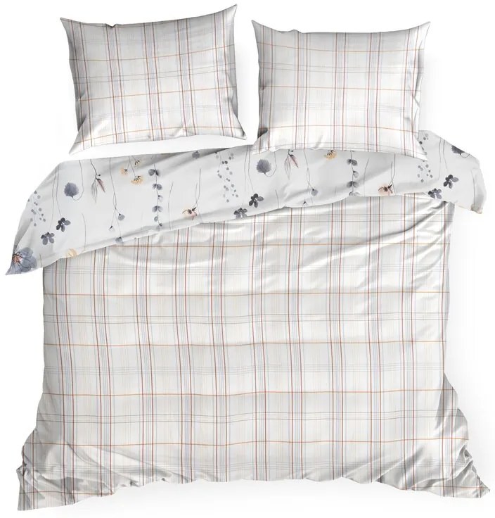 Dekorstudio Posteľná súprava so saténovou väzbou LEA 10 s motívom kvetov Rozmer posteľných obliečok: Šírka x Dĺžka: 200x220cm + 2 ks 70x80 cm