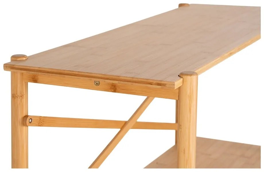 Bambusový konzolový stolík v prírodnej farbe 32x83 cm Manaus – House Nordic