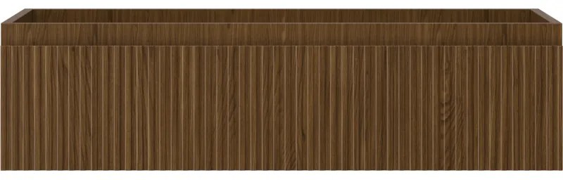 Mexen Rivel, kúpeľňová skrinka 90 cm, 1 zásuvka, drážkovaná, orech, 91A20-09023-1-BF86