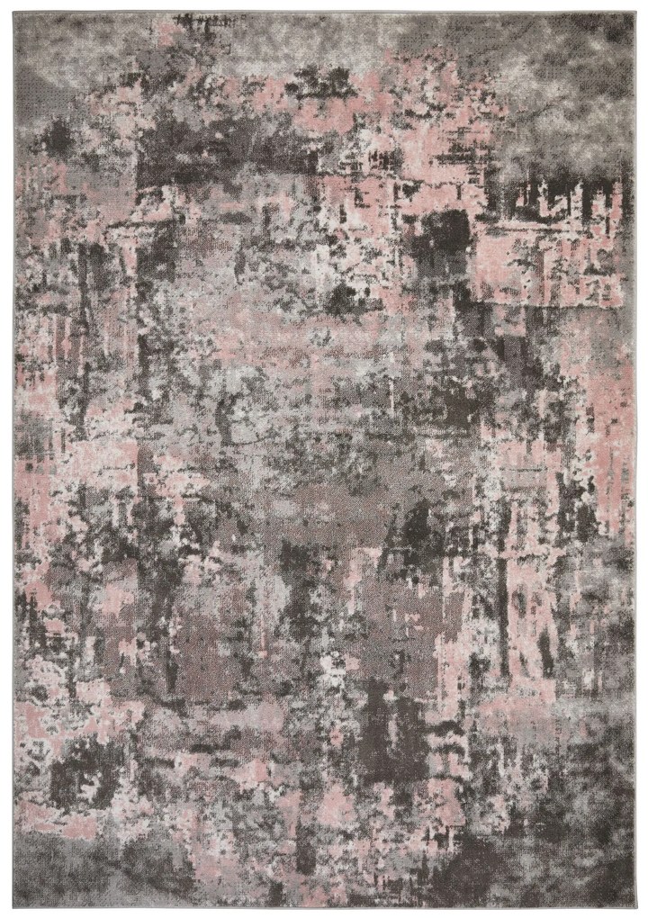 Flair Rugs koberce Kusový koberec Cocktail Wonderlust Grey / Pink - 80x150 cm