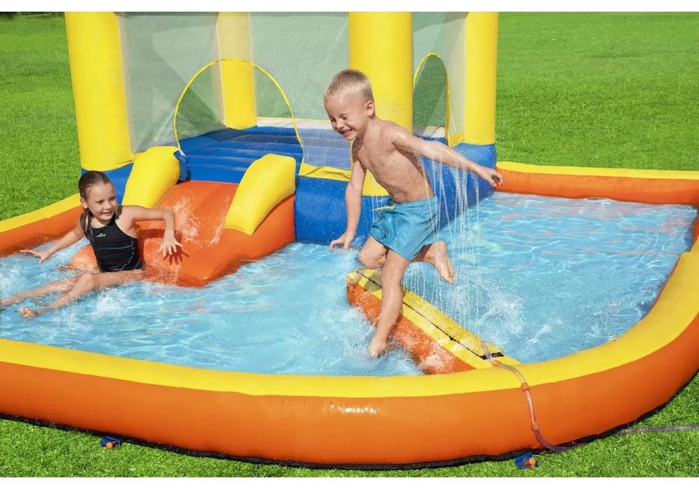 Bestway Nafukovacie vodné centrum s trampolínou Beach Bounce Water Park, 365 x 340 x 152 cm