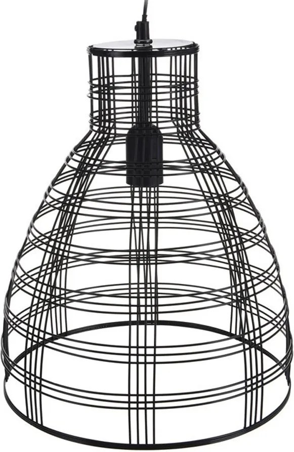 DekorStyle Stropné svietidlo Krešo 30 × 36 cm čierne