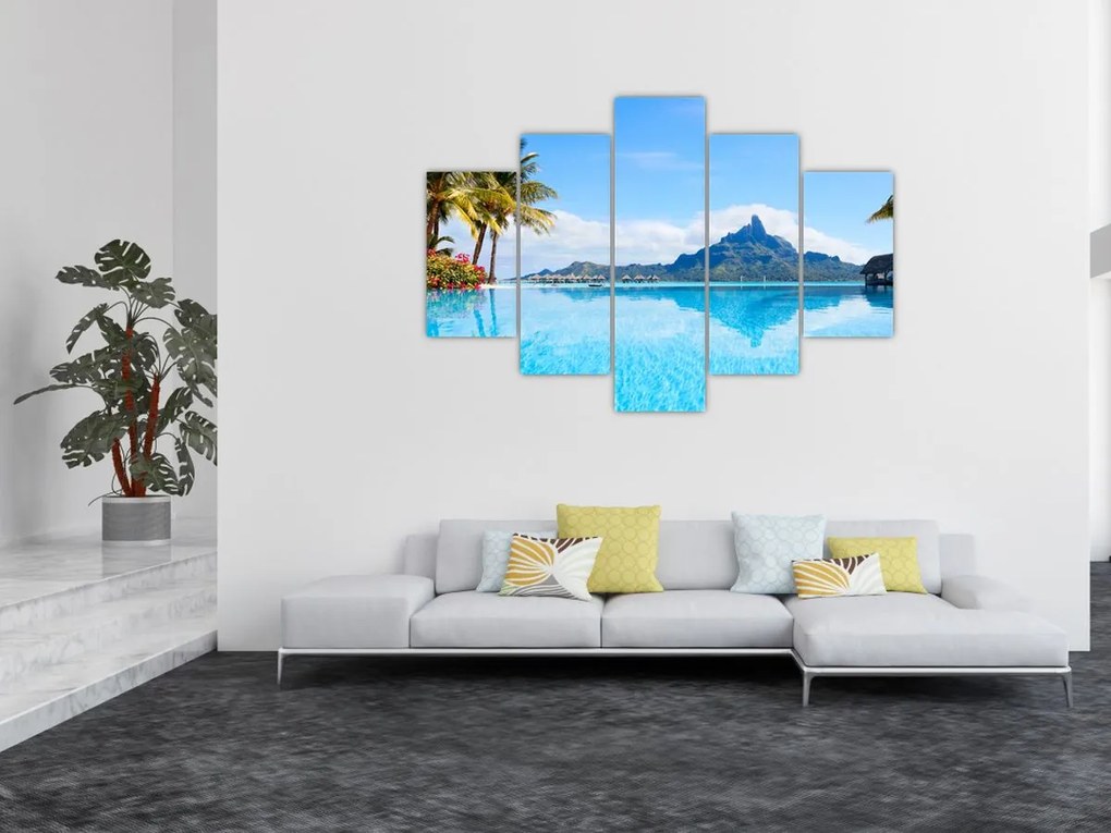 Obraz - Palmy a pláže (150x105 cm)
