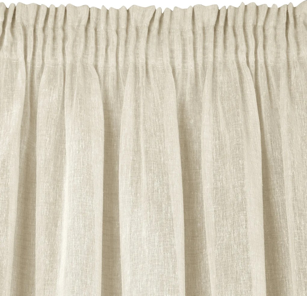 ZÁVES NA PÁSKE ANGELICA 140X270 CM BÉŽOVÁ